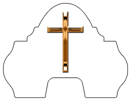 DARAY-L-510-CP-WT Copper Single Cross White